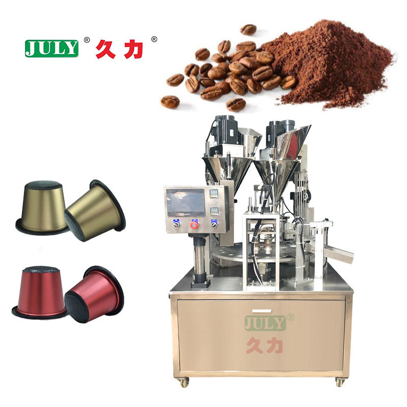 易于操作的气动自动 K-Cup 和 Nespresso 胶囊灌装和封口机