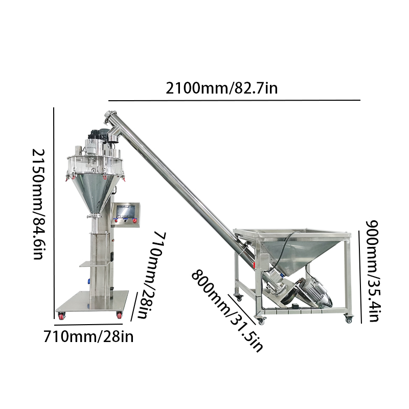 5g-5kg 螺旋灌装机，用于奶粉、袋装、瓶装、罐装的灌装和包装机 7