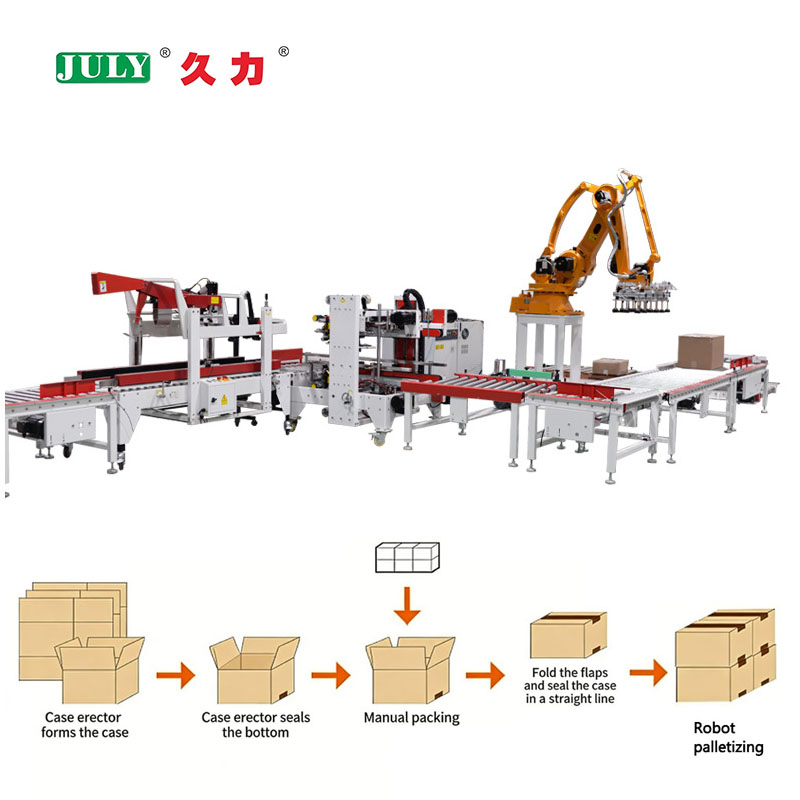 Complete Automatic Carton Packaging Line With