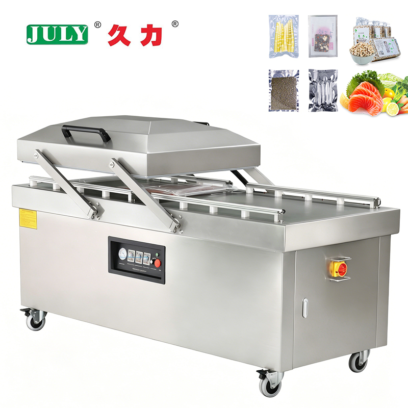 专业级双室真空封口机，用于食品和蔬菜的密封 4