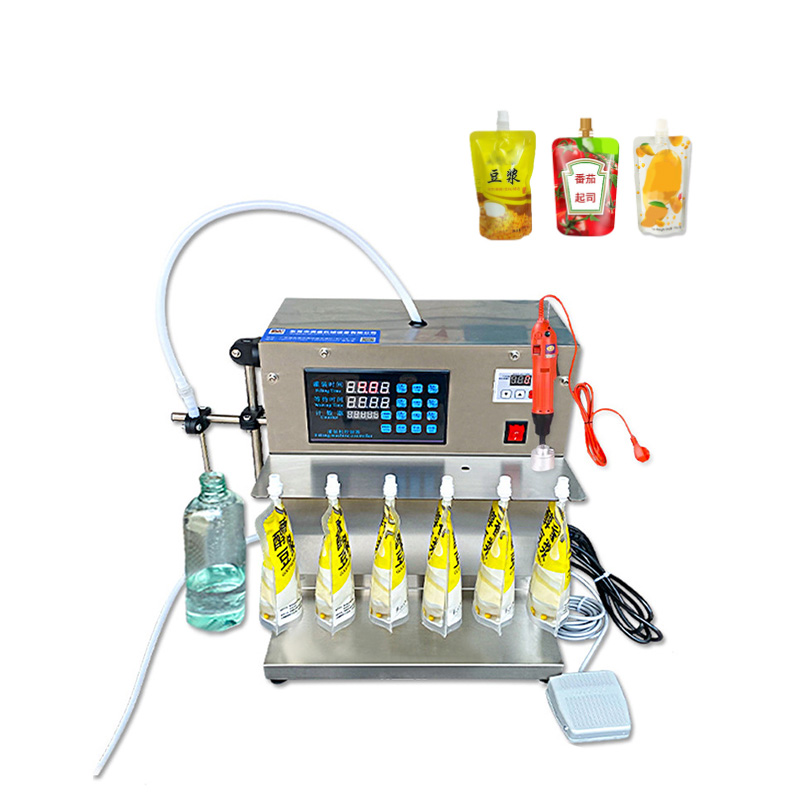 Máquina semi-automática de enchimento de líquidos pequena 1