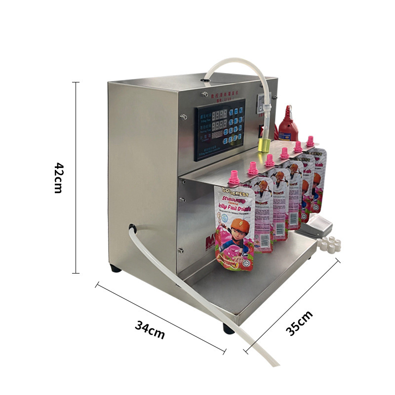 Máquina semi-automática de enchimento de líquidos pequena 4