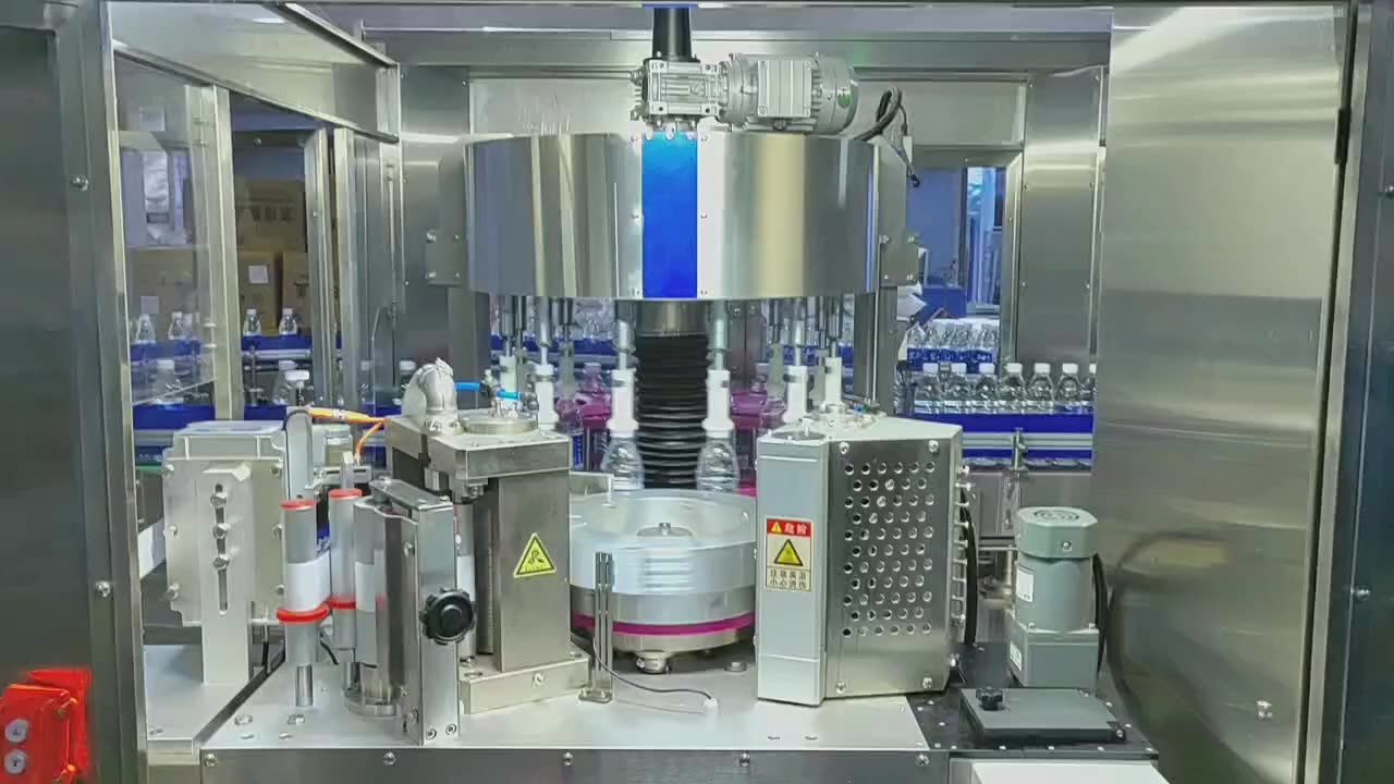 自动塑料方形圆瓶热熔胶贴标机 7