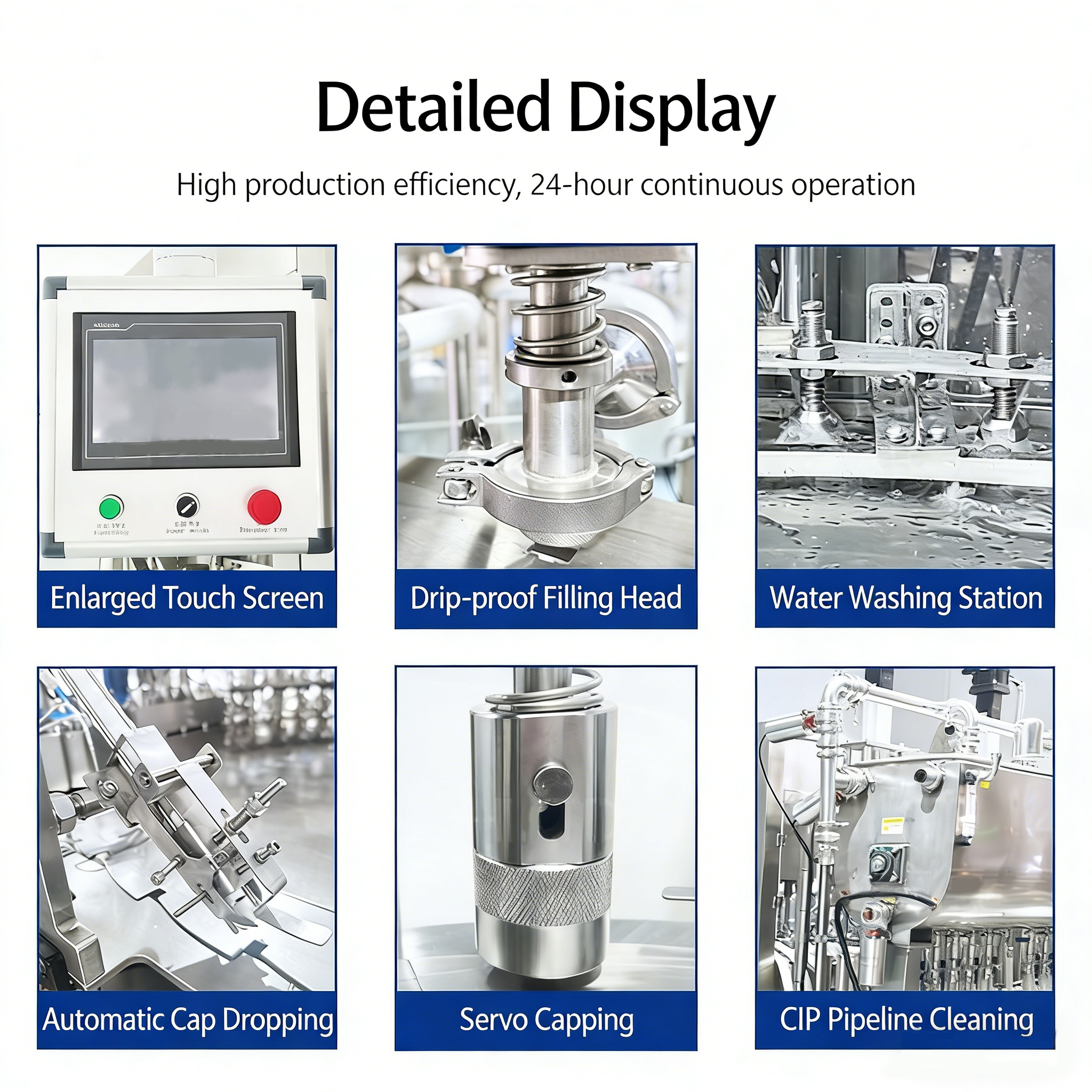 全自动PLC控制液体饮料立式袋灌装封口生产线 4