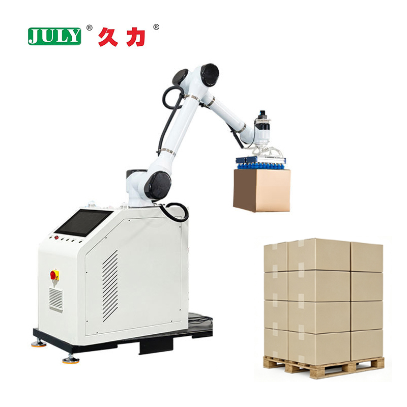 带PLC控制的自动纸箱堆码机器人，用于物流仓库堆叠 7