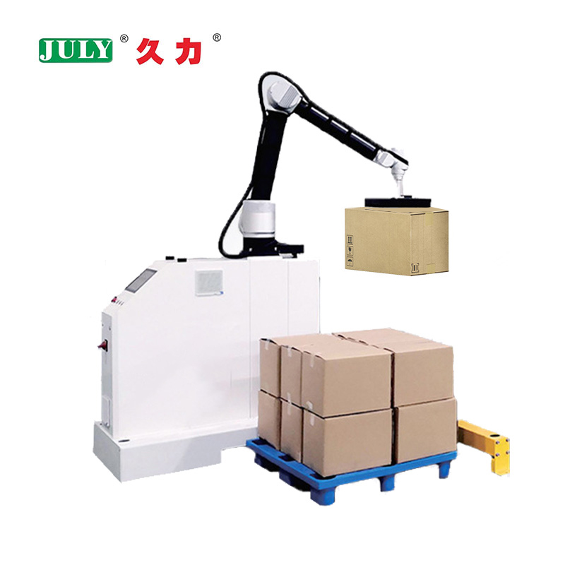 适用于小型仓库和包装机生产线自动化的紧凑型托盘化包装机器人