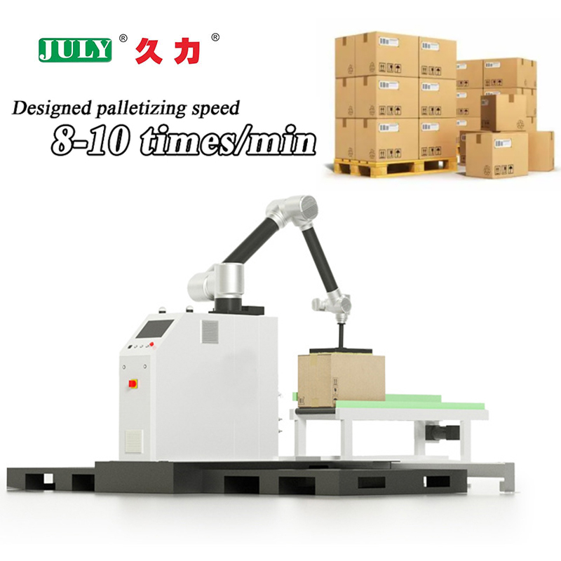 用于多工位纸箱堆叠的自动协作机器人码垛机，用于末端生产线包装 1